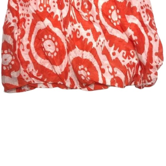 J. Crew Orange and White Patterned Skirt - Picture 6 of 9
